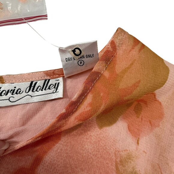 Vtg 90s Maxi Dress Sz 14 Butterflies Phoebe Buffay Fairy Cottagecore romantic - Picture 10 of 11